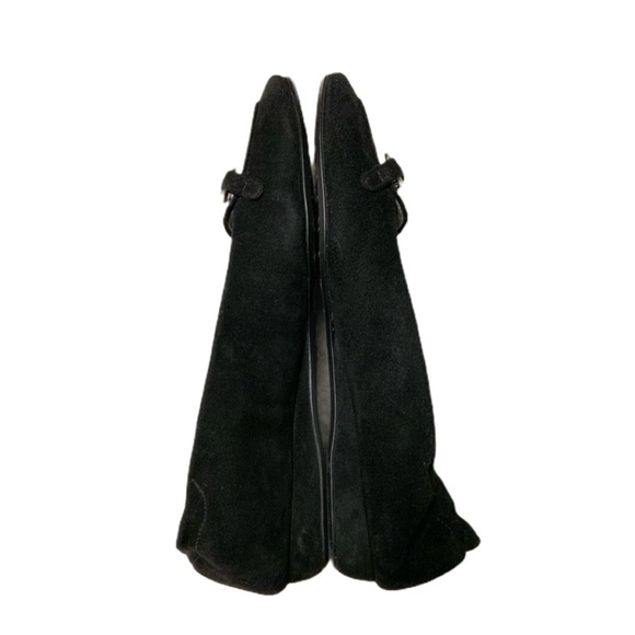 Stuart Weitzman Loafers Flats Suede Black Size 7M - Picture 3 of 7